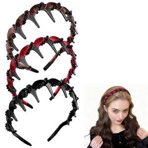 Gothic Punk Metal Hair Claw Clips Set Y2K Spooky Styling Accessories